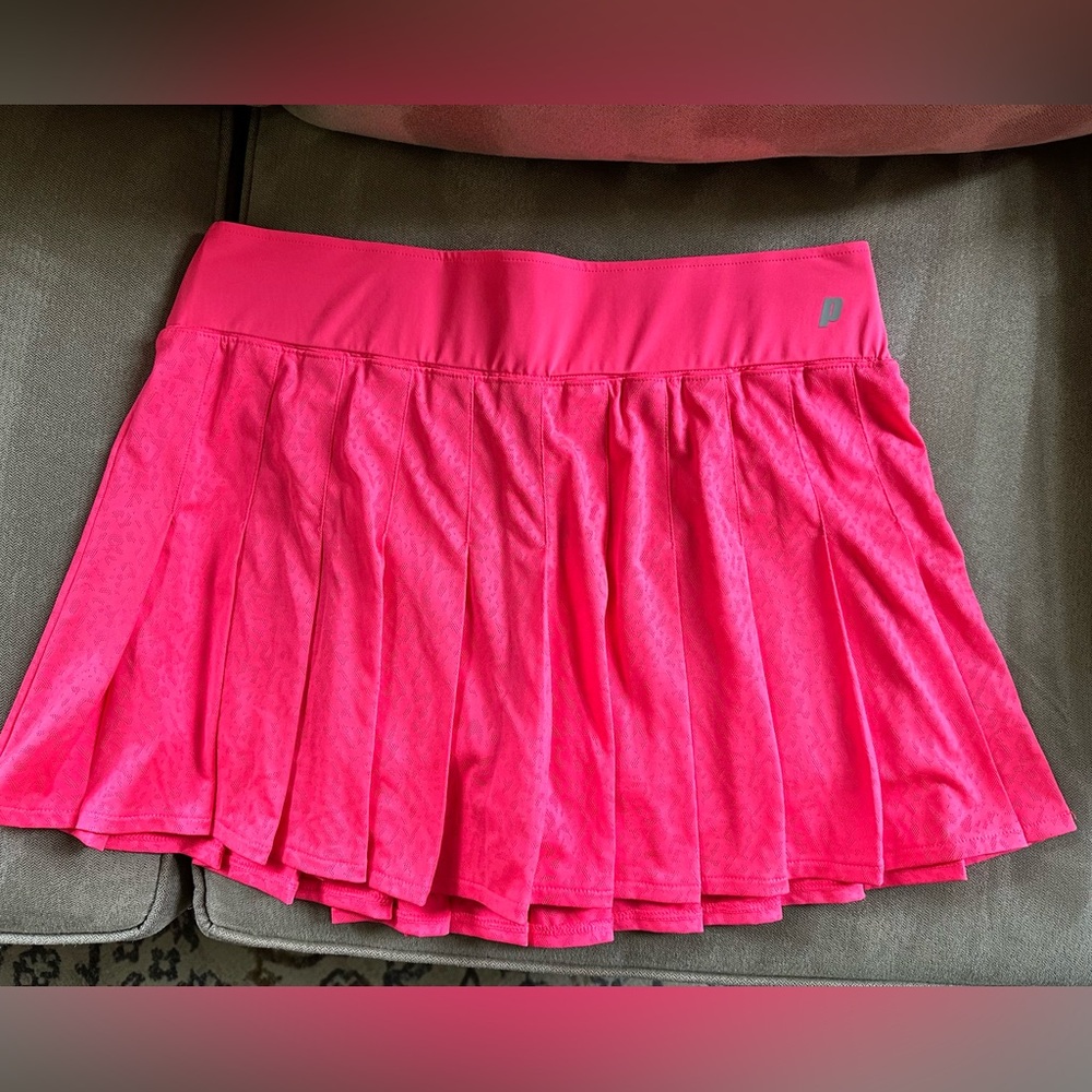 Hot pink tennis skirt